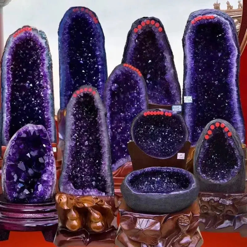 Natural Uruguay Amethyst Geode - with or without base - Serenity Factory US