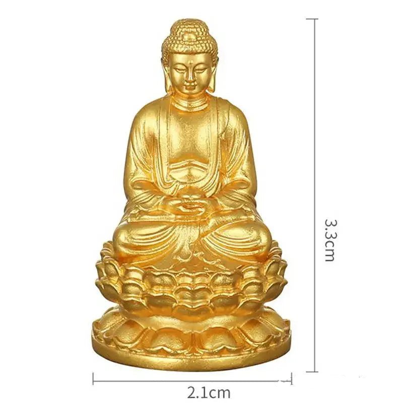 Bright Gold Medicine Buddha Figurine - Serenity Factory