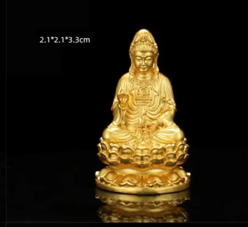 Bright Gold Medicine Buddha Figurine - Serenity Factory