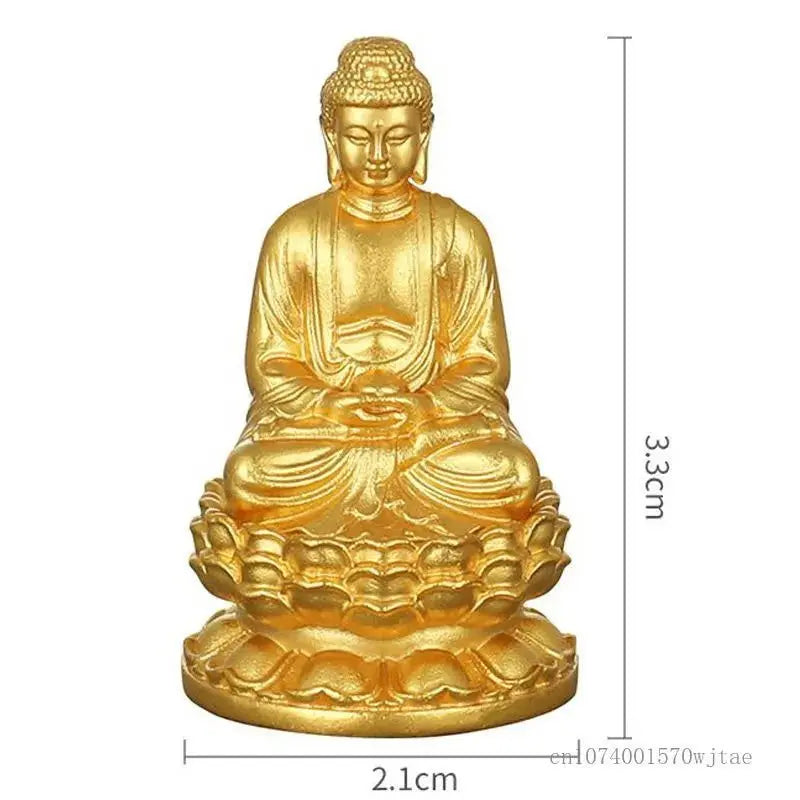 Gorgeous Golden Buddha Copper Figurines - Serenity Factory