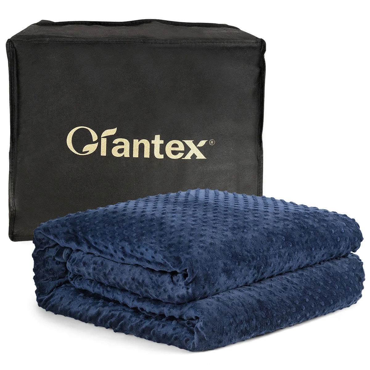 Tranquil Rest: 15 lbs Weighted Blanket with comfy Removable Cover. Queen. - Serenity Factory