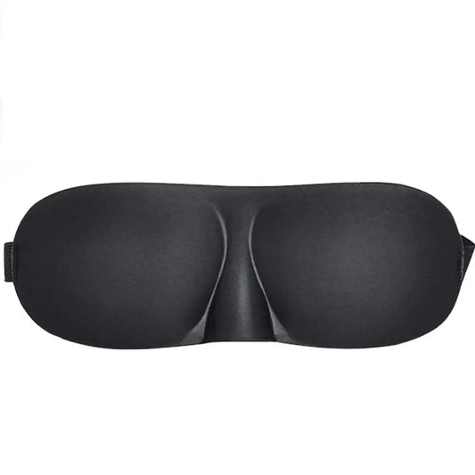 3D Sleep Mask – Black, Adjustable, Light - Blocking & Zero Eye Pressure - Serenity Factory