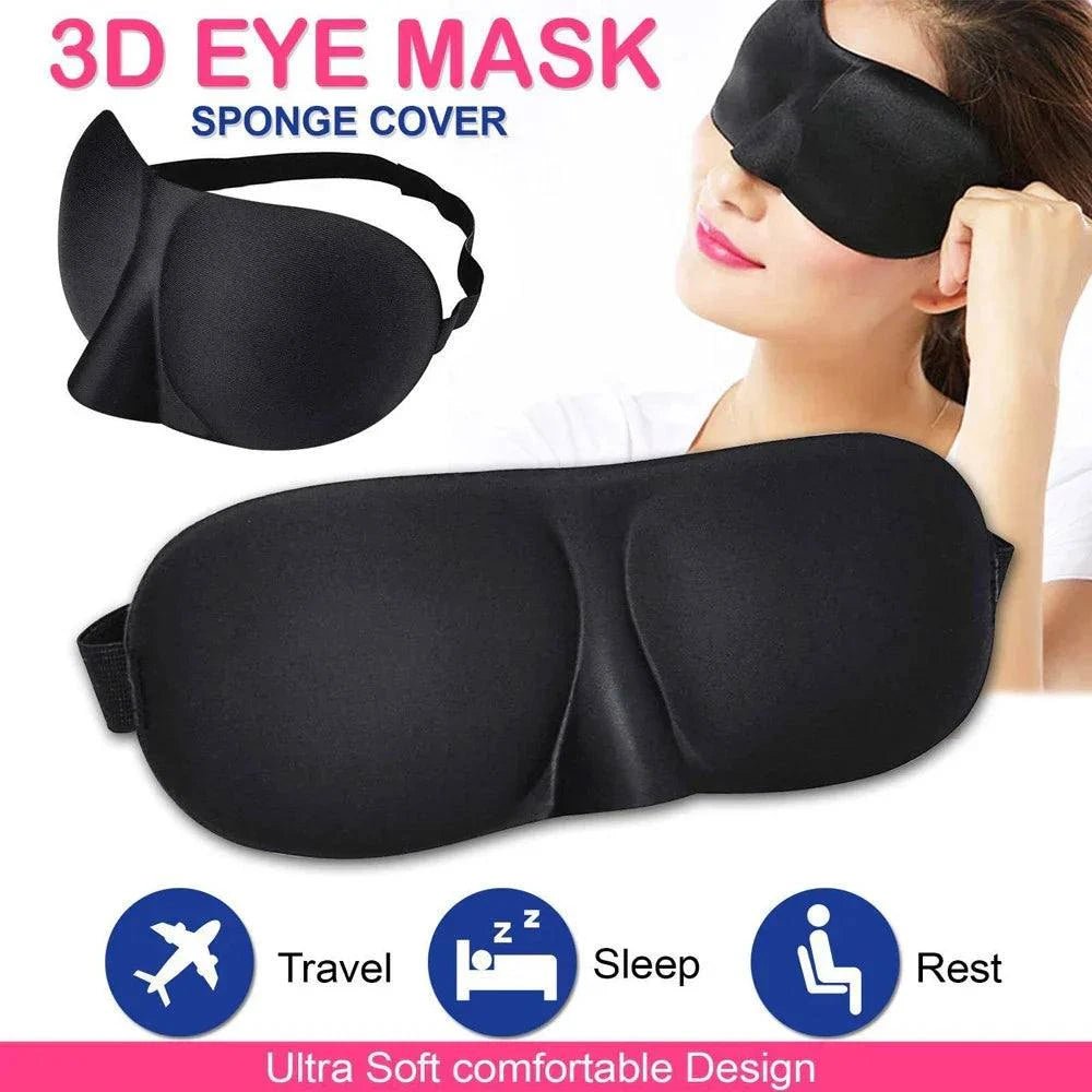 3D Contoured Sleep Mask - Lightweight, Adjustable & 100% Light Blocking - Serenity Factory