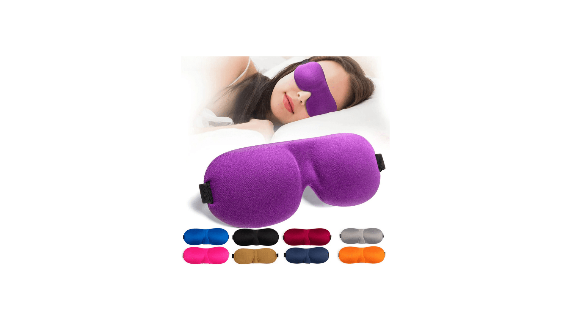 3D Contoured Sleep Mask - Lightweight, Adjustable & 100% Light Blocking - Serenity Factory