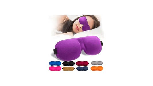 3D Contoured Sleep Mask - Lightweight, Adjustable & 100% Light Blocking - Serenity Factory