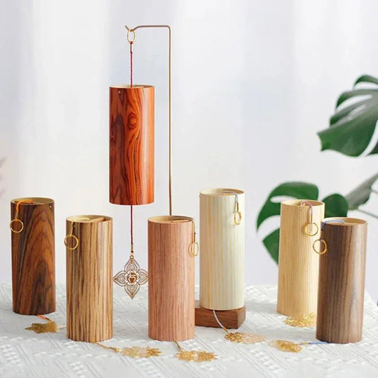 7 Chakras Wind Chimes or Set – 8 - Tone Harmonic Bamboo Chimes for Relaxation & Décor - Serenity Factory