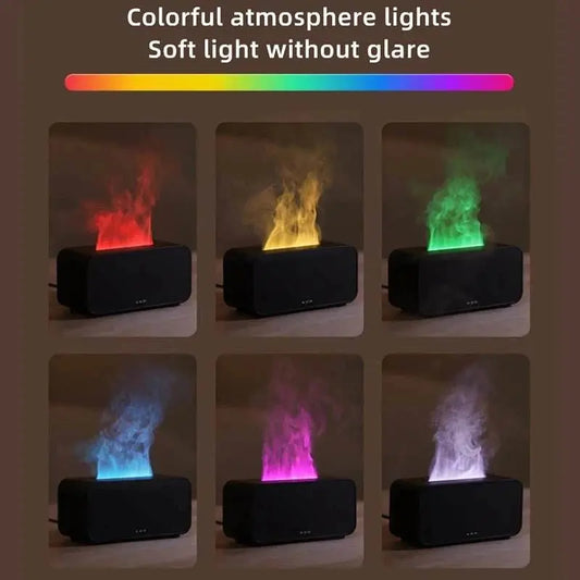 7 - Color Flame Diffuser & Mini Humidifier – Calm Light, Pure Air - Serenity Factory