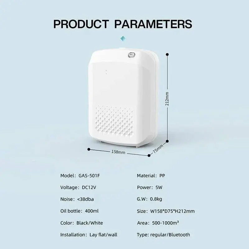 Aromatherapy Diffuser Smart Bluetooth – Up to 3000 sq. ft. Coverage & Ultra Quiet - Serenity Factory