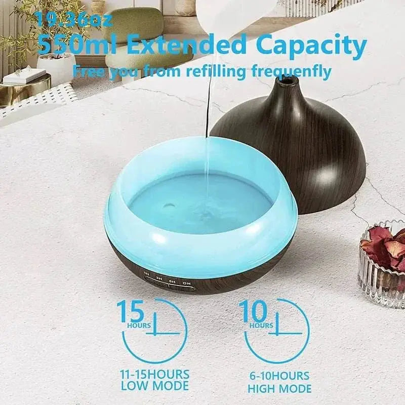 Mood Light Diffuser – 7 Color Aromatherapy Humidifier 