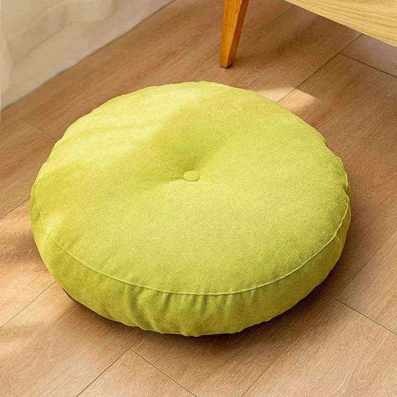 Handcrafted Round Seat Cushion – Cozy & Stylish Meditation Pillow - Serenity Factory