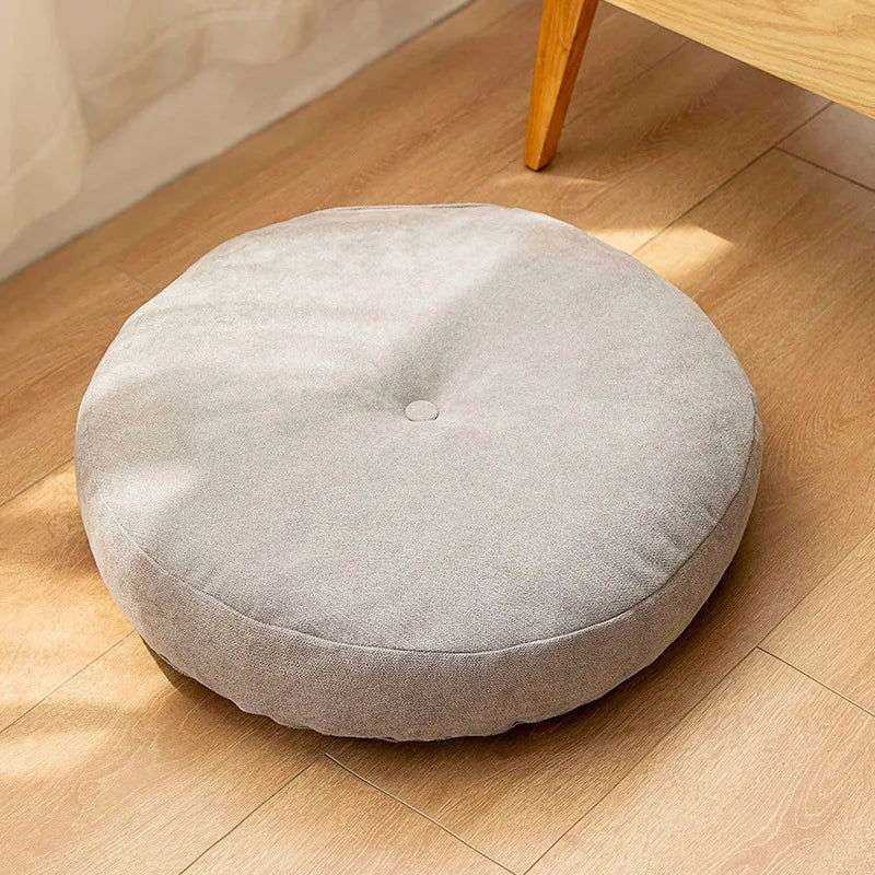 Handcrafted Round Seat Cushion – Cozy & Stylish Meditation Pillow - Serenity Factory