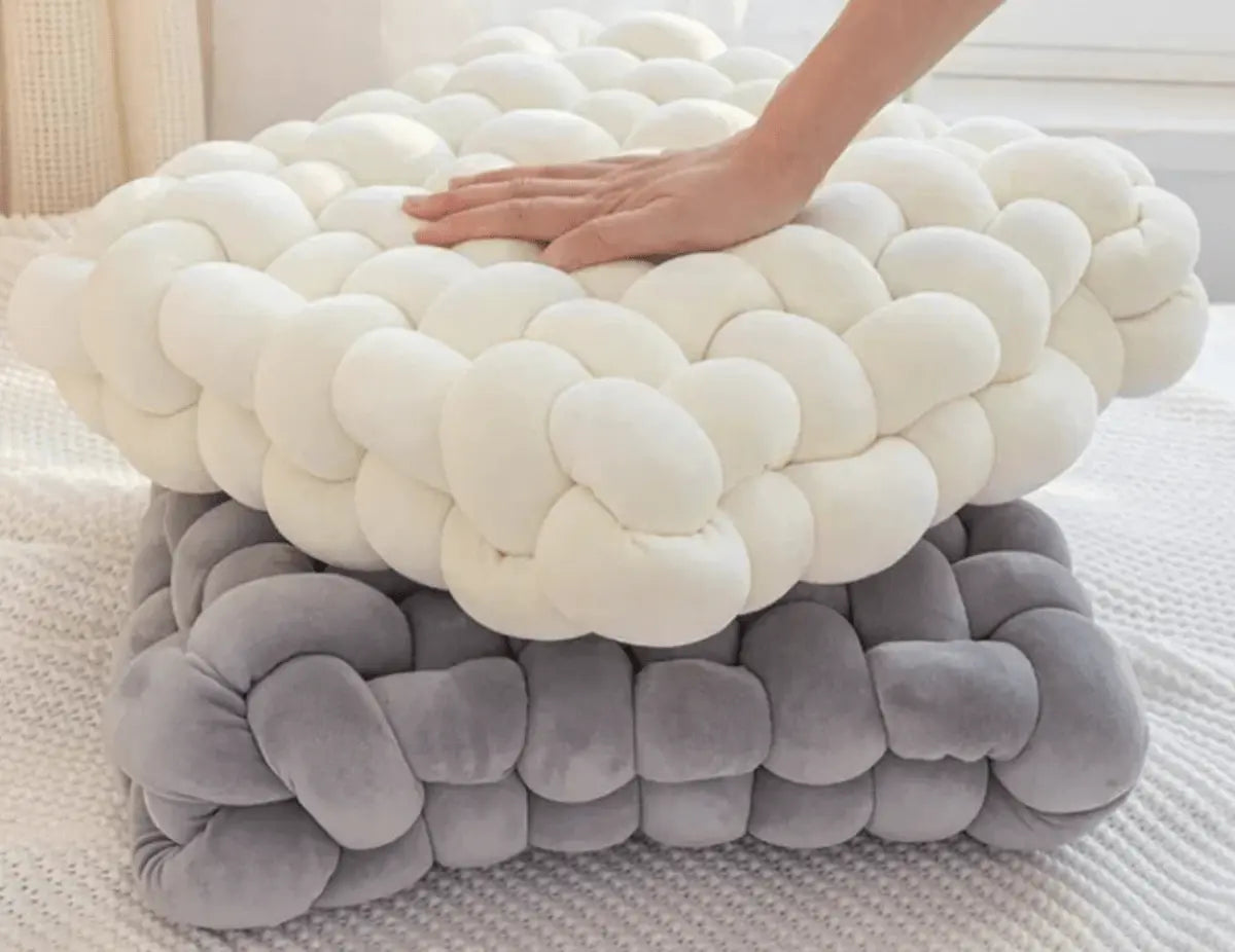 Knot Cushion – Fun, Soft for Comfy Living (12"x13"x4.7") - Serenity Factory US