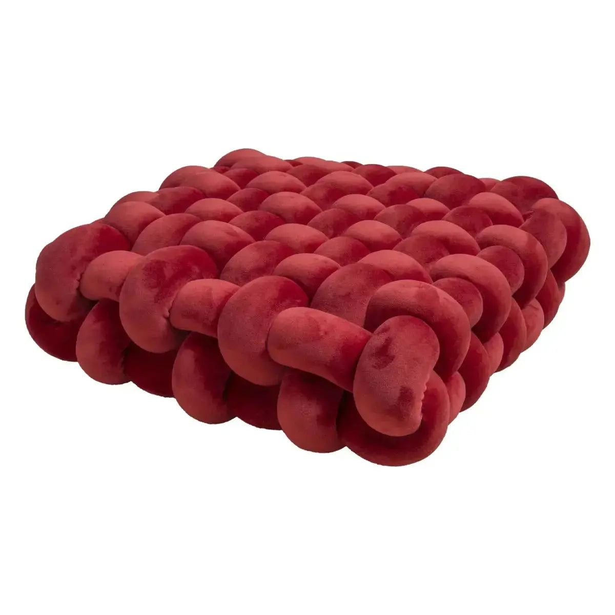 Large Knot Cushion – Plush, hand - tied for Comfy Living (40x40x12 cm / 15.7x 15.7 x4.7") - Serenity Factory US