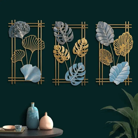 Lightweight Iron Leaf Wall Hanging Ornament - Serenity Factory US