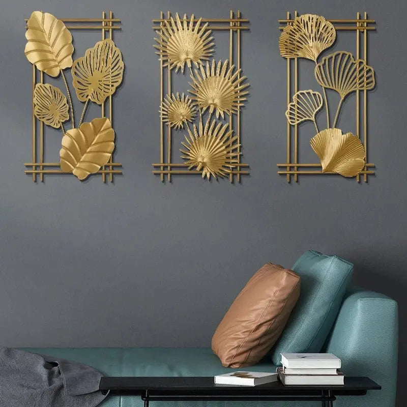 Lightweight Iron Leaf Wall Hanging Ornament - Serenity Factory US