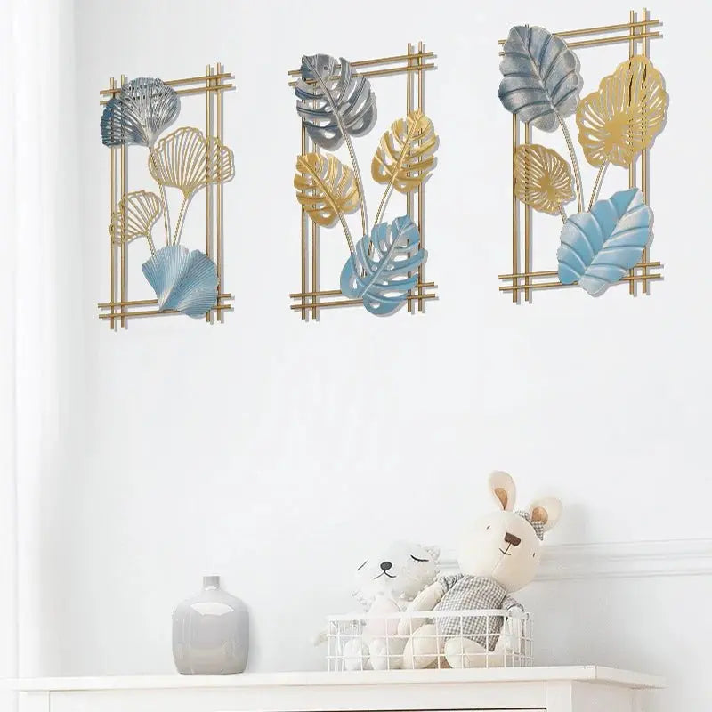 Lightweight Iron Leaf Wall Hanging Ornament - Serenity Factory US