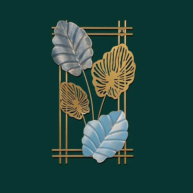 Lightweight Iron Leaf Wall Hanging Ornament - Serenity Factory US