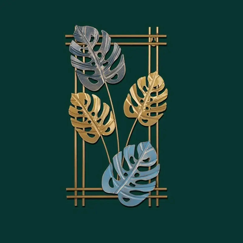 Lightweight Iron Leaf Wall Hanging Ornament - Serenity Factory US
