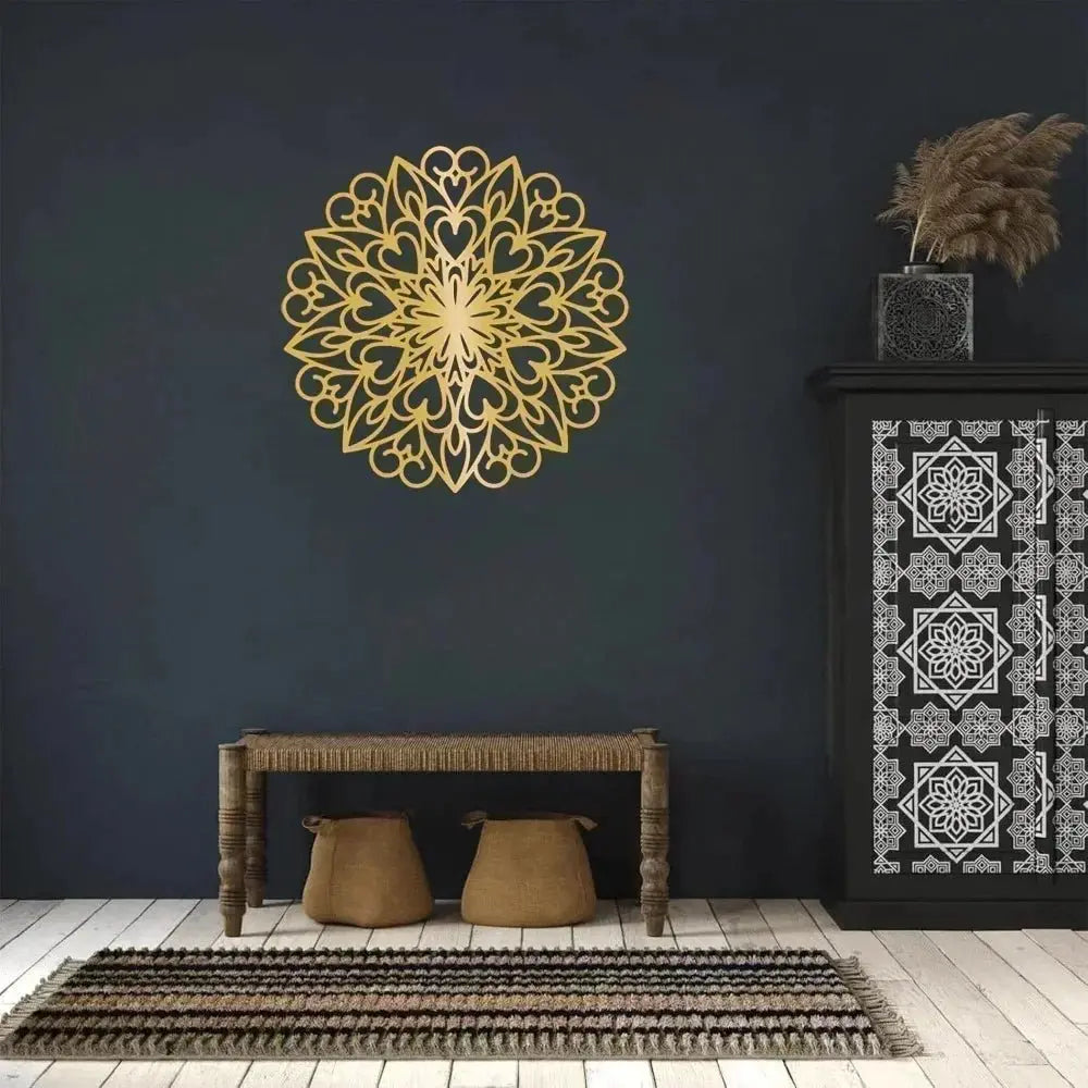 Lotus Mandala for Zen Vibes - Metal Wall Art - Serenity Factory US