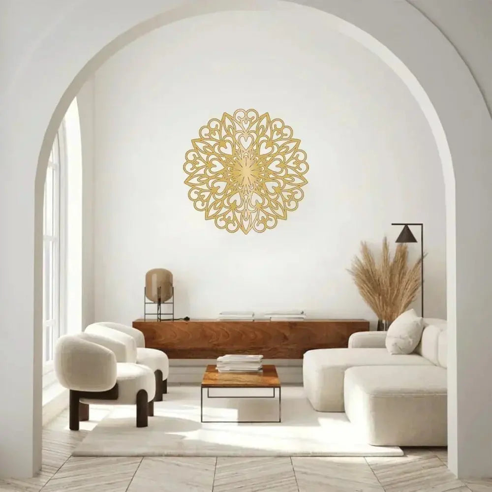 Lotus Mandala for Zen Vibes - Metal Wall Art - Serenity Factory US