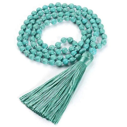 Gemstone Knotted Malas - Choose between 10 stones and energies - Serenity Factory