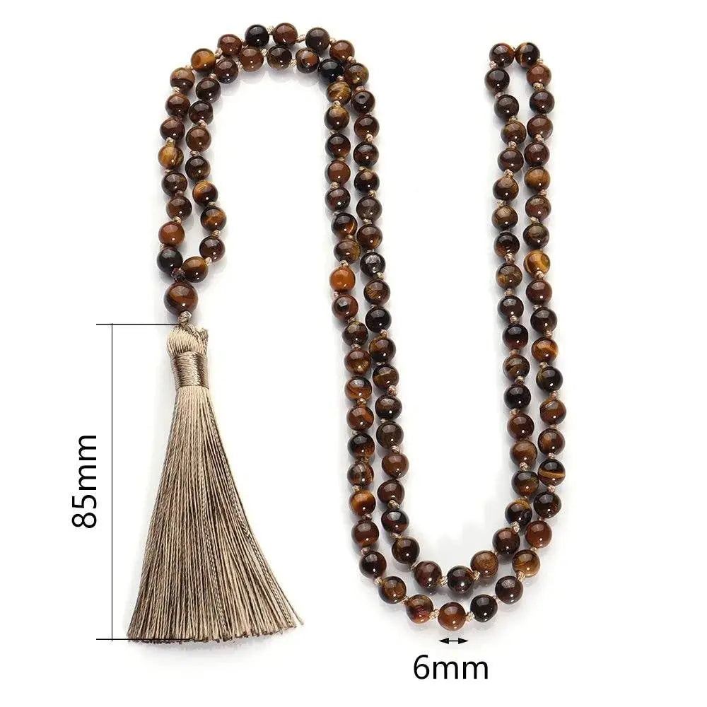 Gemstone Knotted Malas - Choose between 10 stones and energies - Serenity Factory