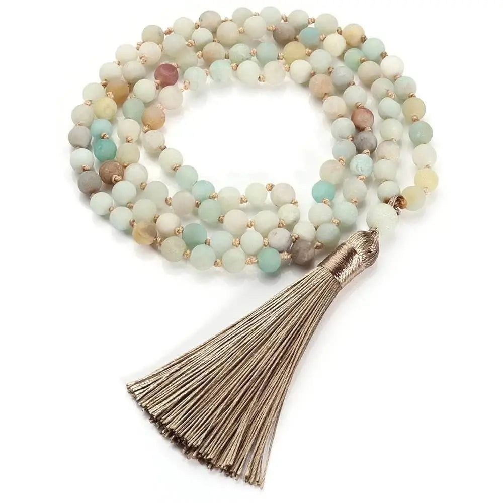 Gemstone Knotted Malas - Choose between 10 stones and energies - Serenity Factory
