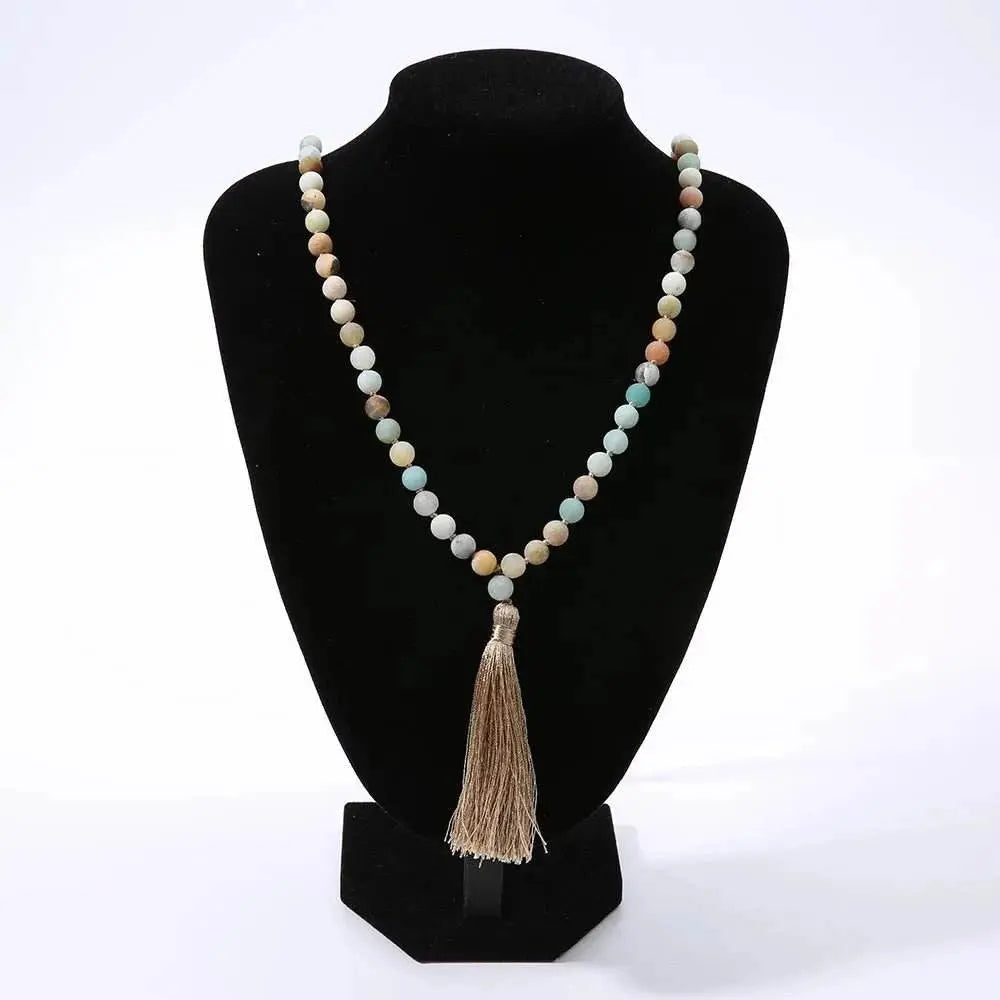 Gemstone Knotted Malas - Choose between 10 stones and energies - Serenity Factory