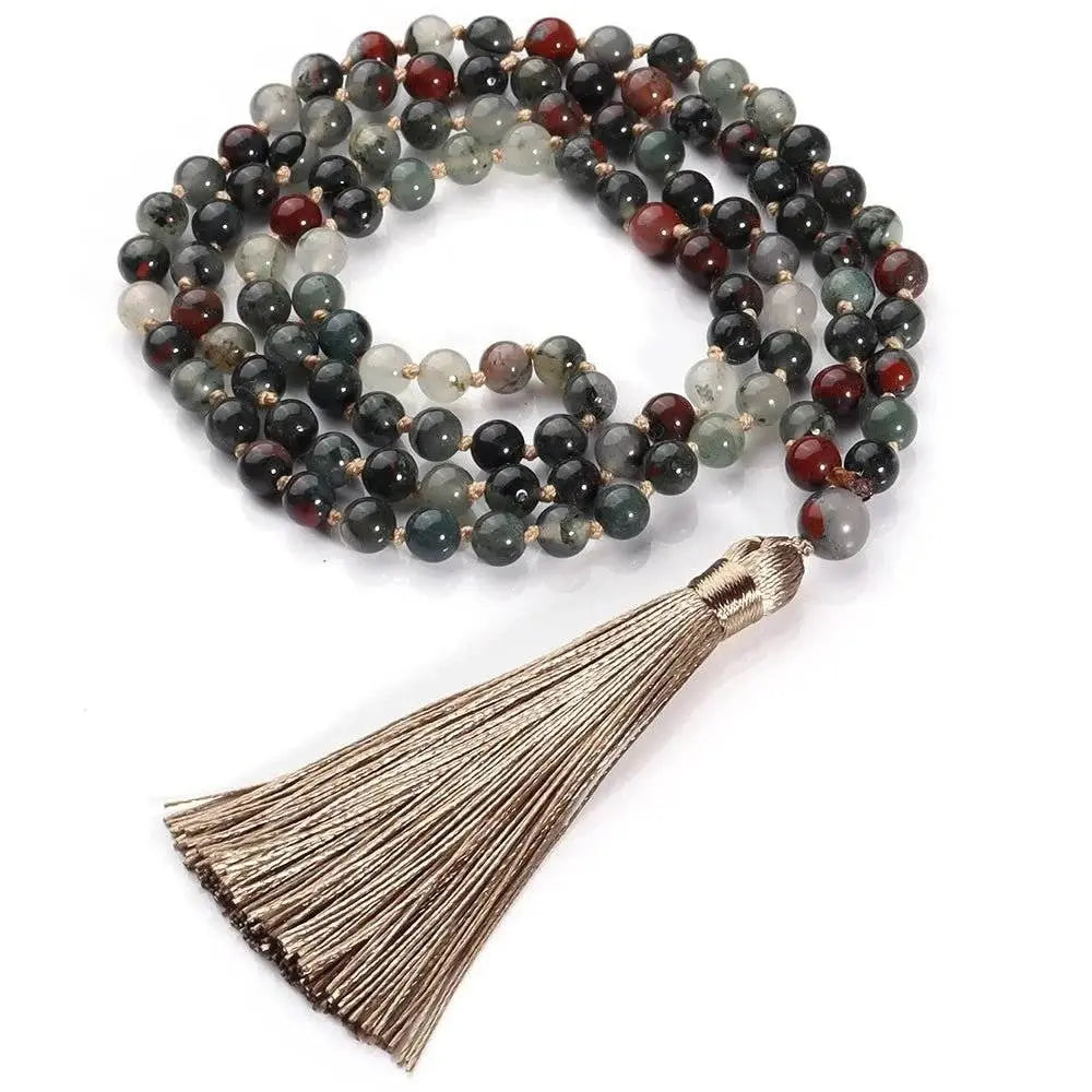Gemstone Knotted Malas - Choose between 10 stones and energies - Serenity Factory