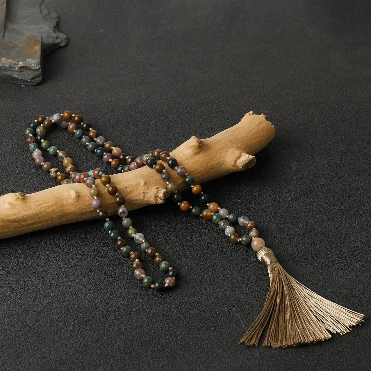 Gemstone Knotted Malas - Choose between 10 stones and energies - Serenity Factory