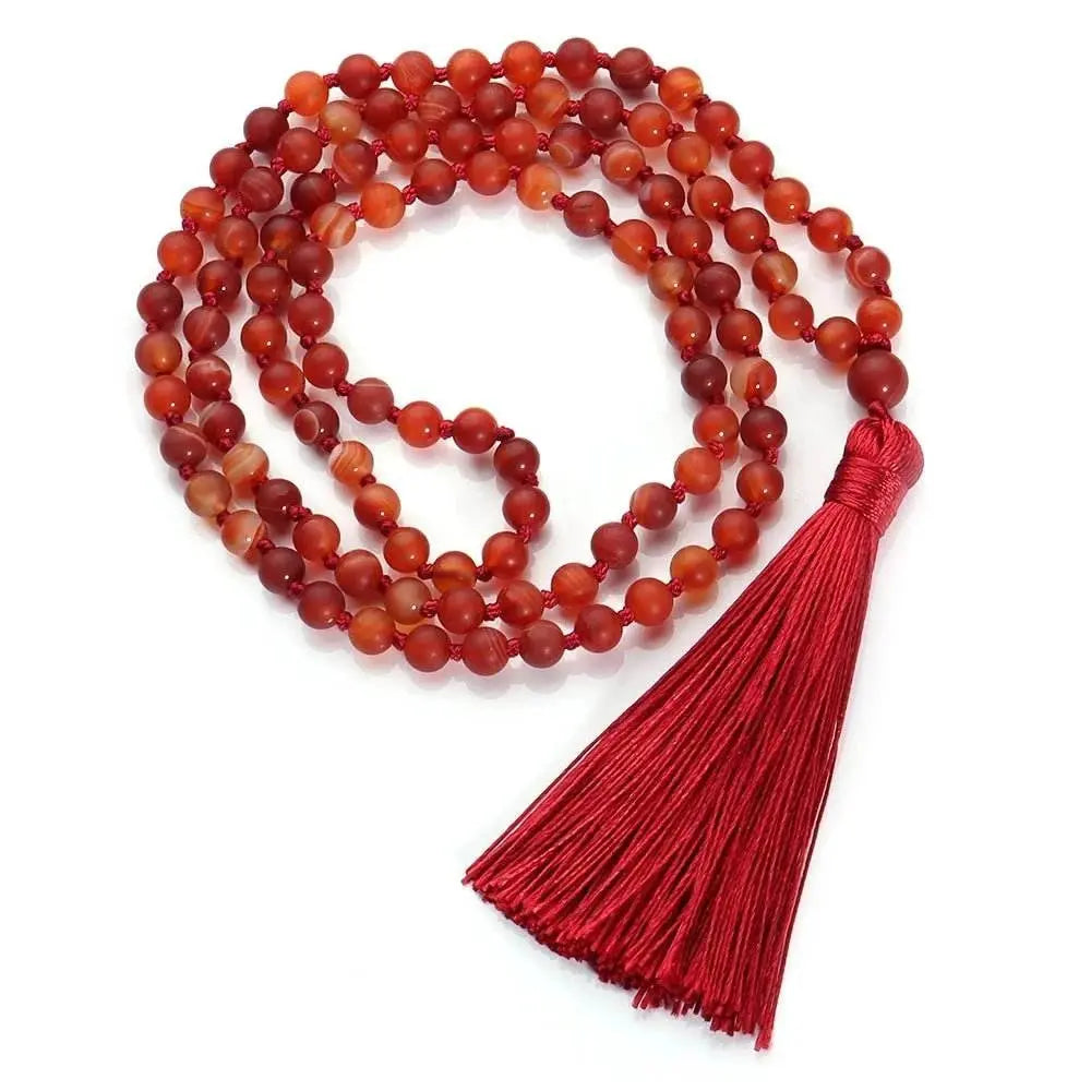 Gemstone Knotted Malas - Choose between 10 stones and energies - Serenity Factory