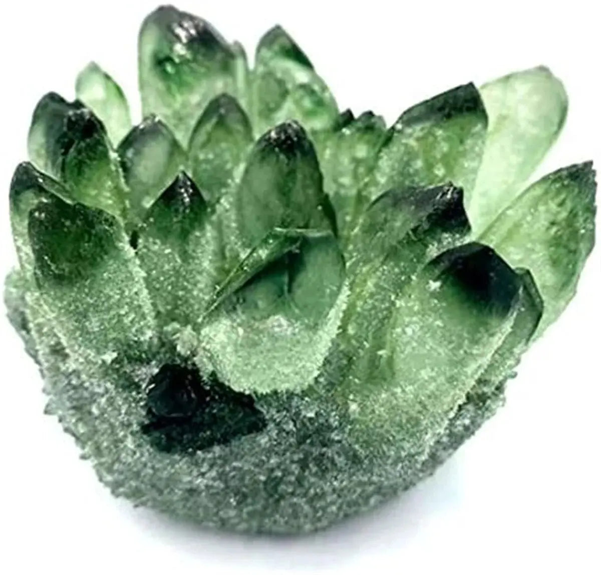 Radiant Rock or Green Crystal Cluster for Healing & Peace - Serenity Factory
