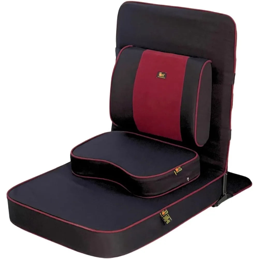 Premium Foldable Meditation Chair XL with strong Back Support Cushion