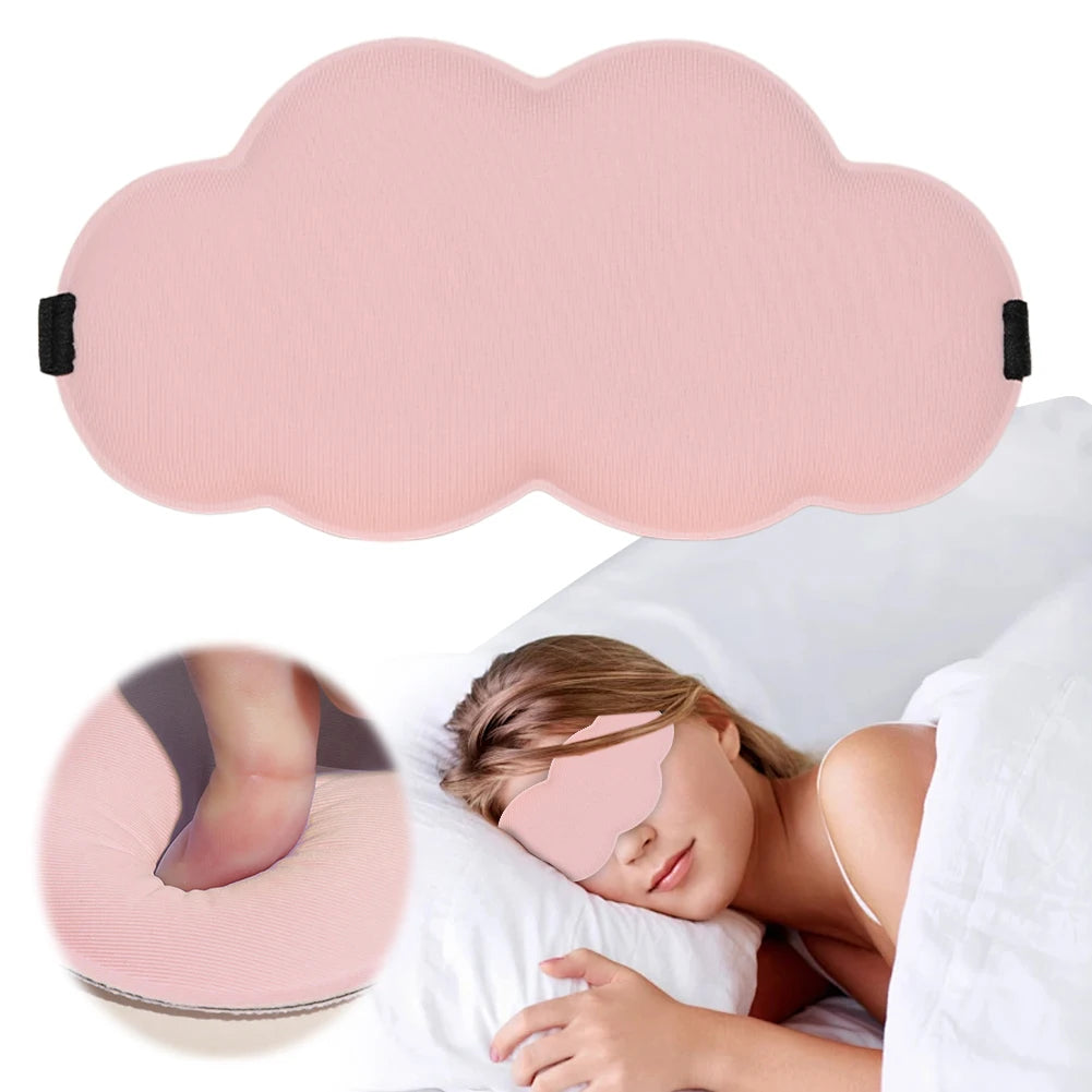 Eye mask - Adorable 3D Cloud Shape, Memory foam. Super comfy.