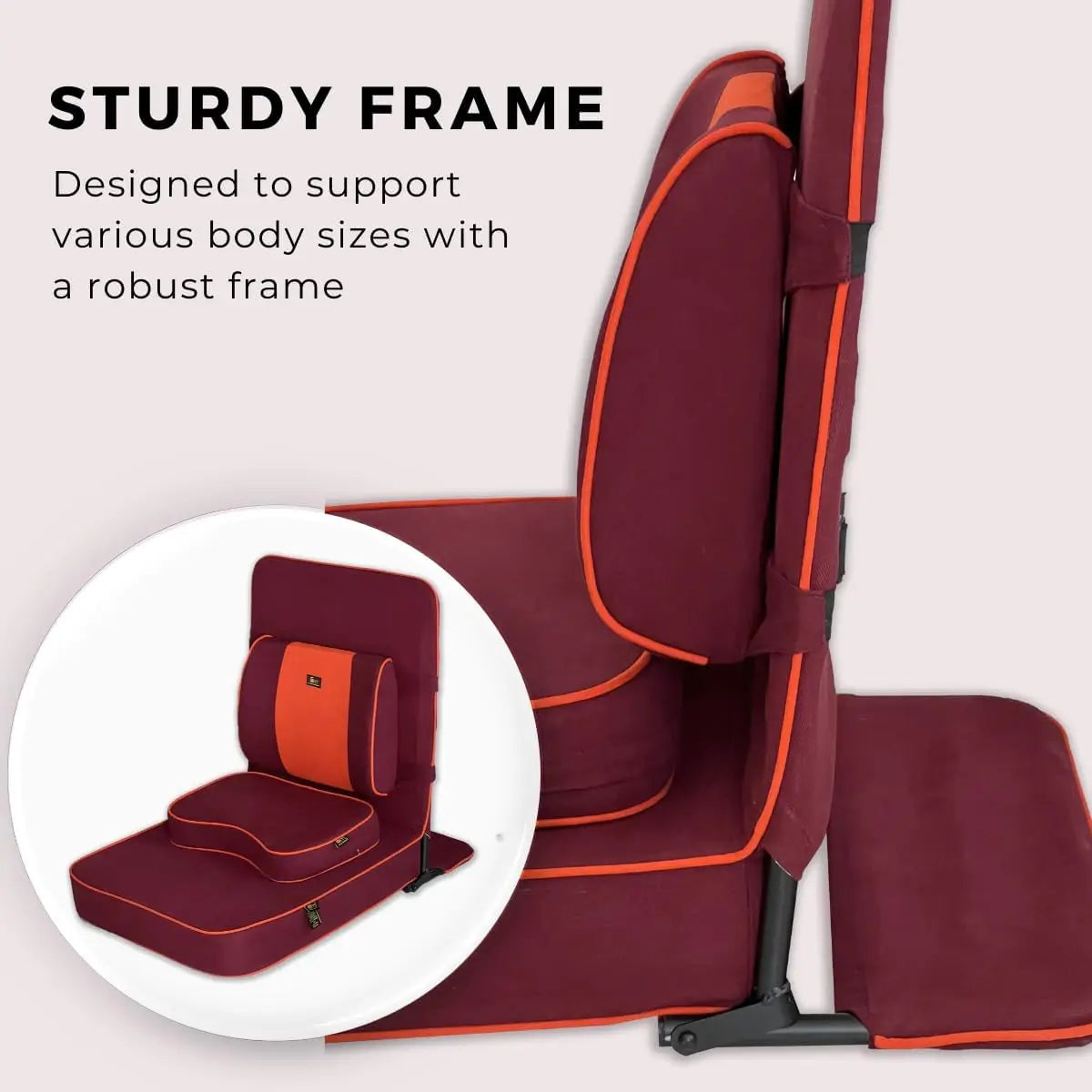 Premium Meditation Chair, Adjustable Back Support, Cushion and Meditation Block