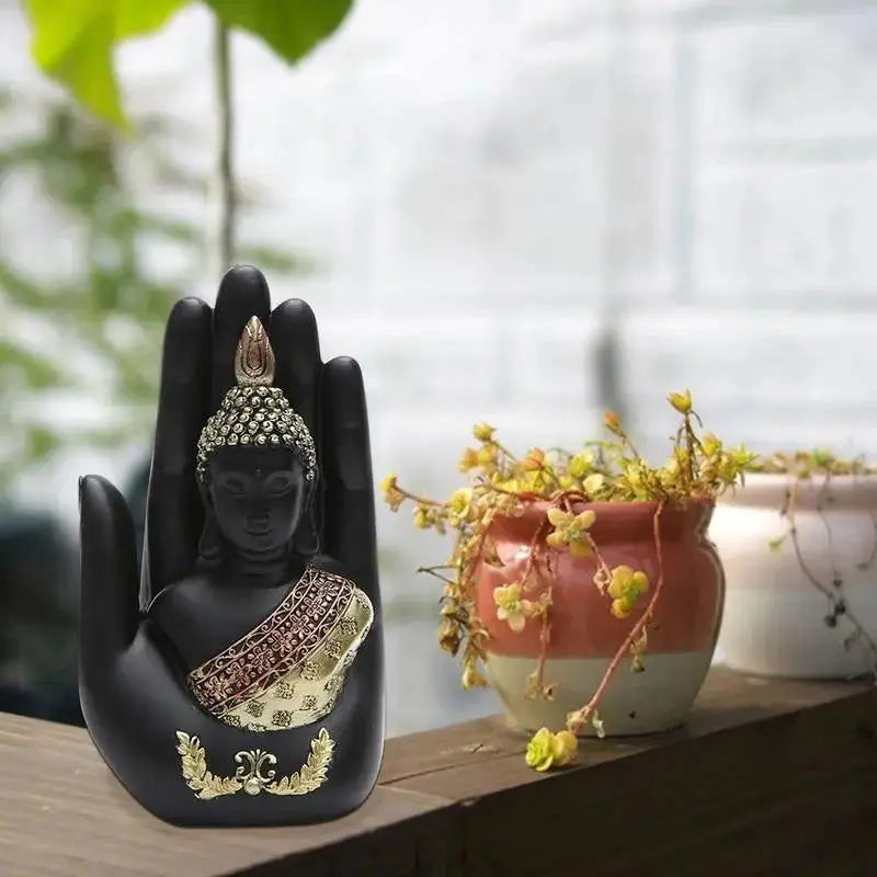 Standing Buddha in Hand Statue – Bring Peace to Your Space - Serenity Factory US