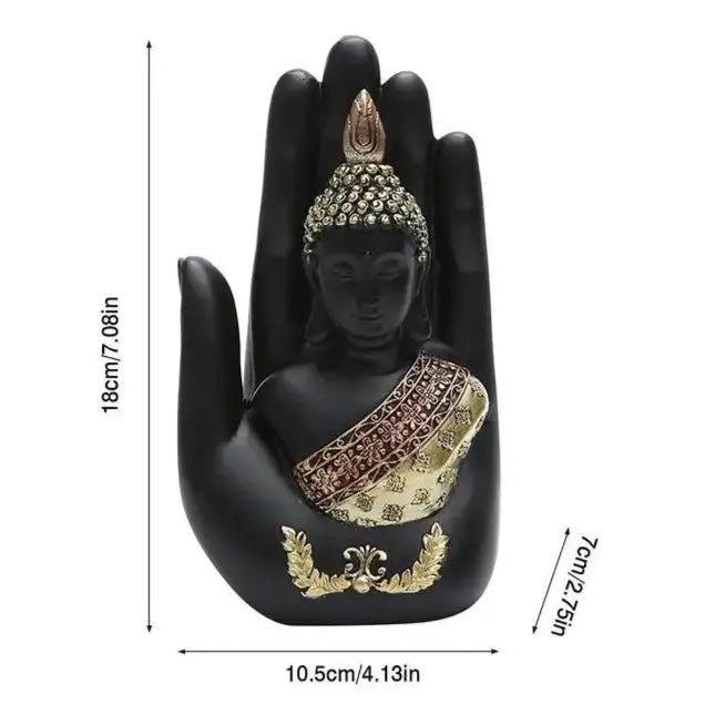 Standing Buddha in Hand Statue – Bring Peace to Your Space - Serenity Factory US