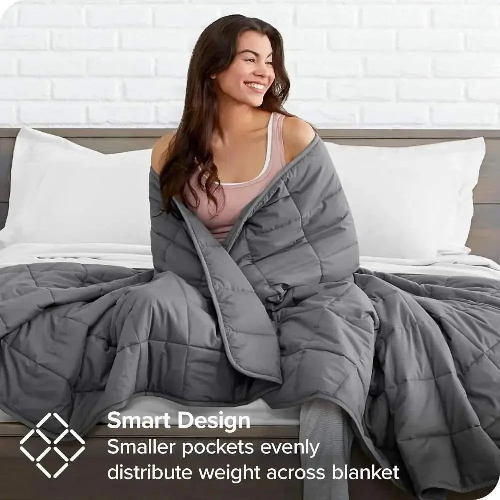 Ultimate Comfort: 30 lbs Relaxing Weighted Blanket – King Size - Serenity Factory