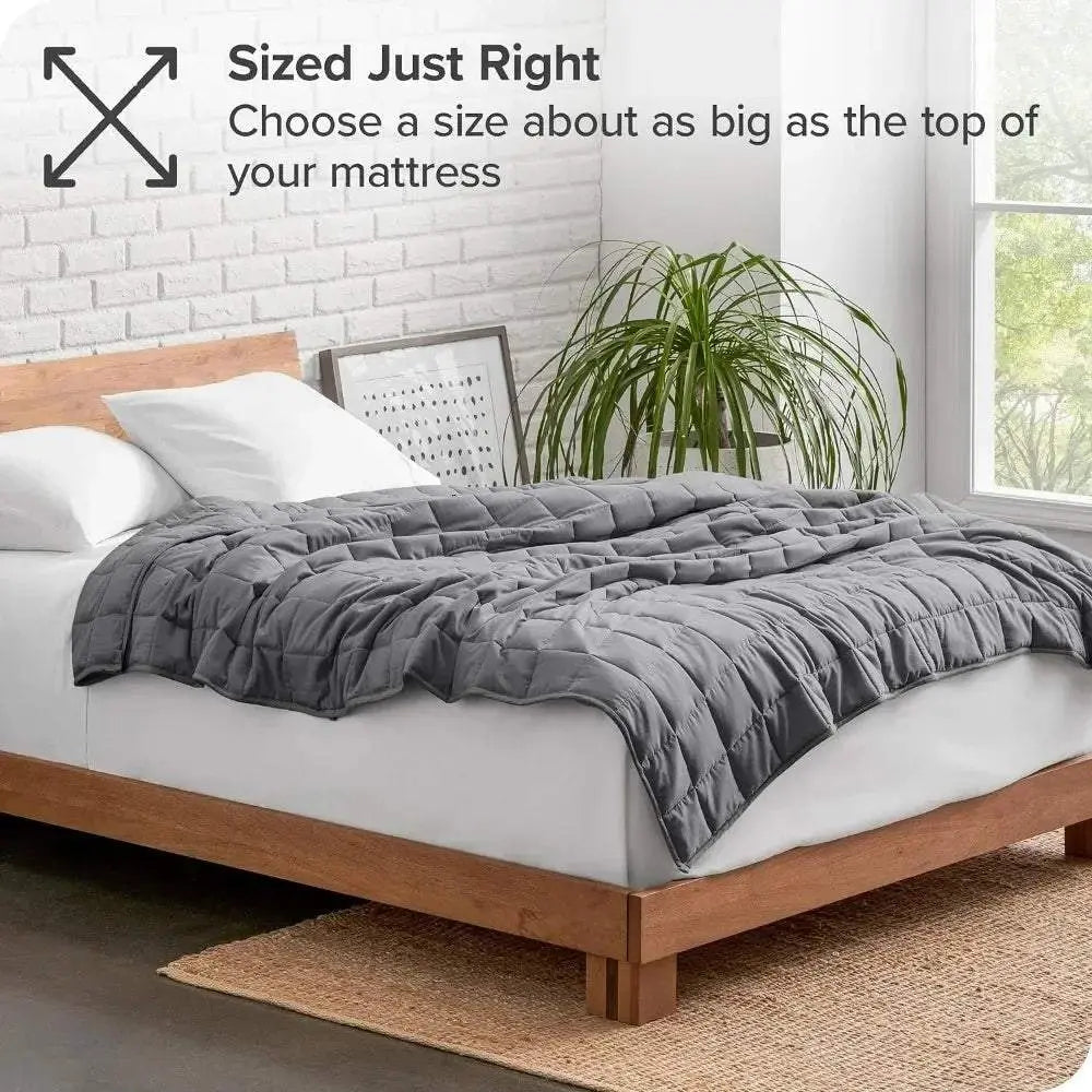 Ultimate Comfort: 30 lbs Relaxing Weighted Blanket – King Size - Serenity Factory