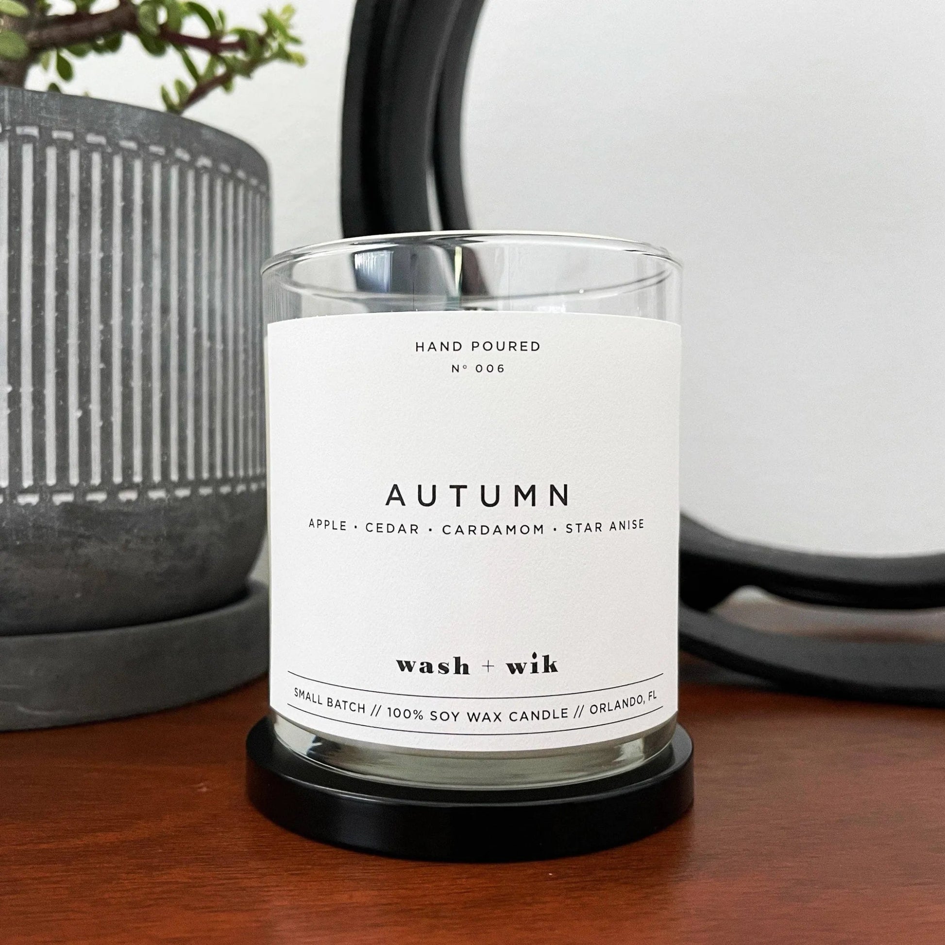 Autumn Soy Wax Candle | Fallen Leaves Scented - Serenity Factory