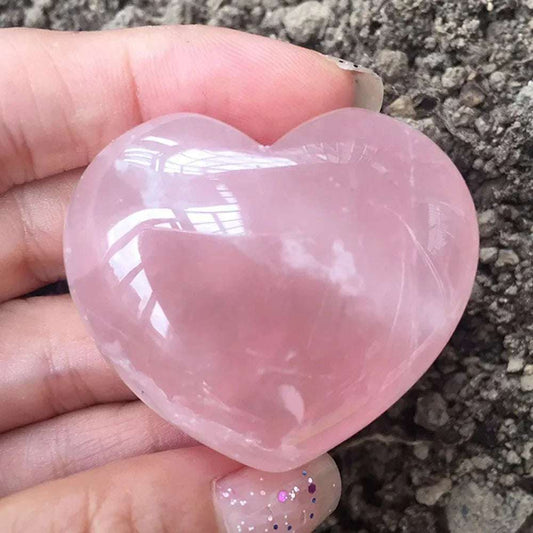 Big Heart in High Quality Natural Rose Quartz ~ 3 sizes - Serenity Factory