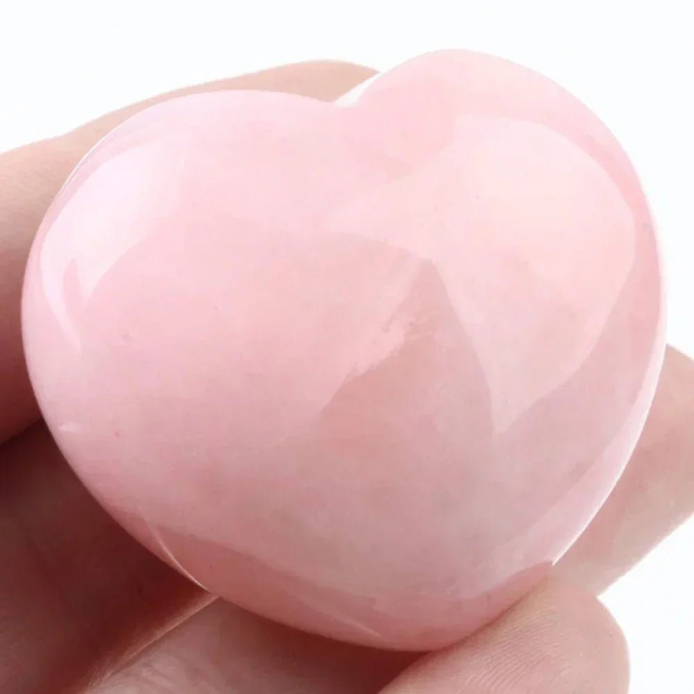 Big Heart in High Quality Natural Rose Quartz ~ 3 sizes - Serenity Factory