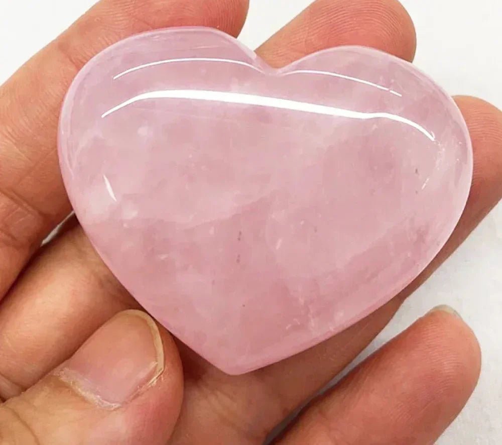 Big Heart in High Quality Natural Rose Quartz ~ 3 sizes - Serenity Factory