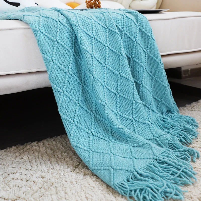 Blanket - Knitted 11 colors – Premium Quality and Elegant Design (50x70" & 51x90") - Serenity Factory