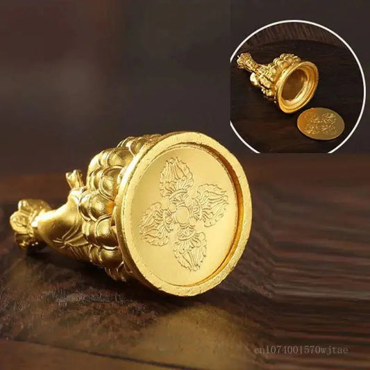 Bright Gold Medicine Buddha Figurine - Serenity Factory