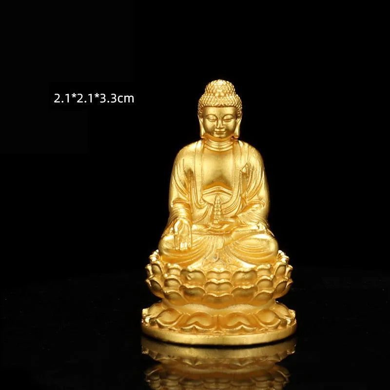 Gorgeous Golden Buddha Copper Figurines - Serenity Factory