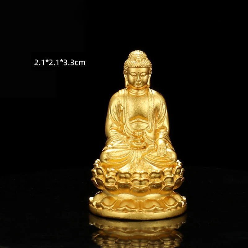 Gorgeous Golden Buddha Copper Figurines - Serenity Factory