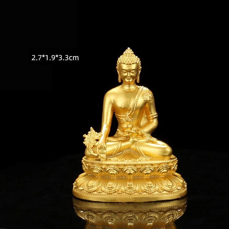 Gorgeous Golden Buddha Copper Figurines - Serenity Factory