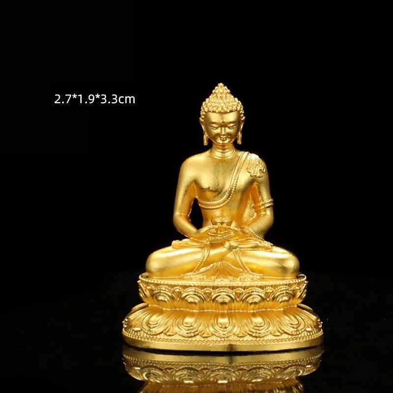 Gorgeous Golden Buddha Copper Figurines - Serenity Factory