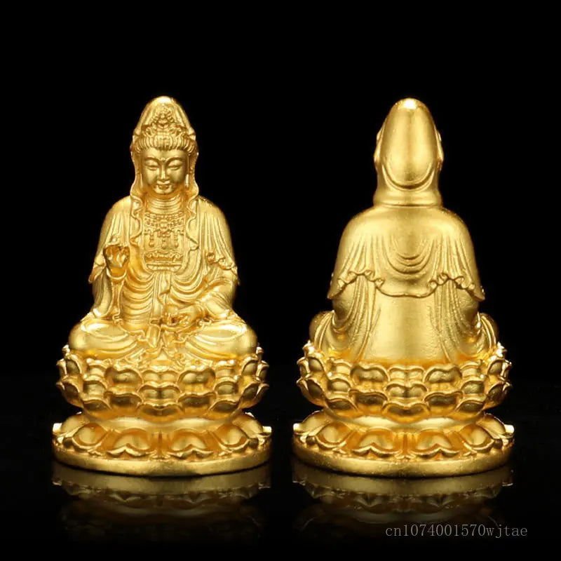 Gorgeous Golden Buddha Copper Figurines - Serenity Factory